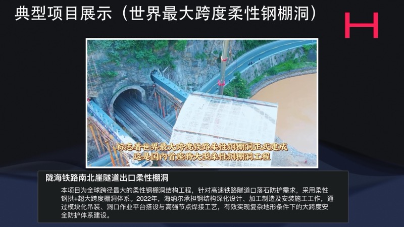 陇海铁路南北崖隧道出口柔性棚洞